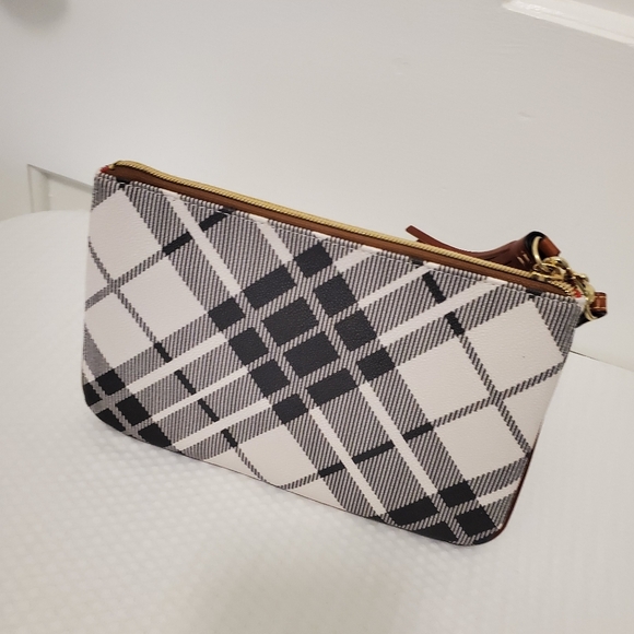 Dooney & Bourke Carrington Large Wristlet/Pouch, Preppy, Classic, Plaid - Picture 5 of 6